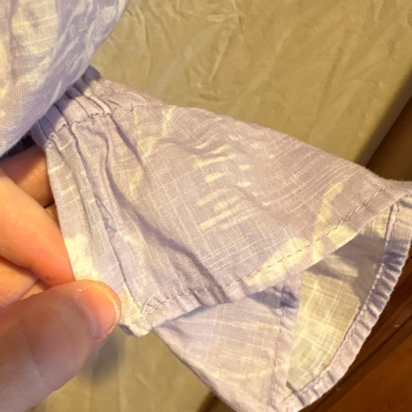 Anthropologie ruffled puff sleeve crop top, XS - Picture 6 of 12